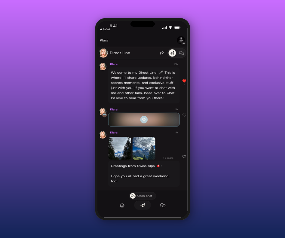 Direct Line feed as a member